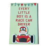 C&F Wooden Every Little Boy (Green) Fun Plaque